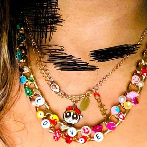 Authentic Betsey Johnson” LOVE”!Chain Necklace!